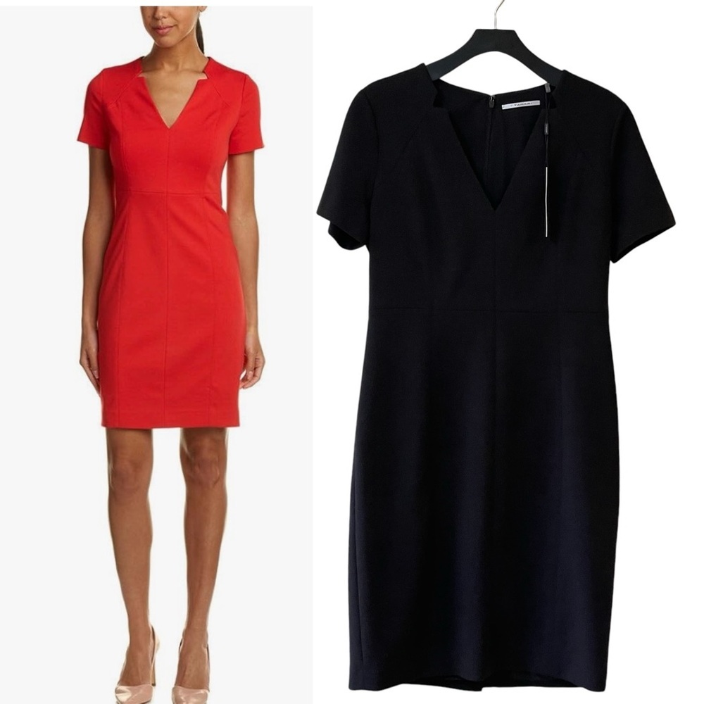 T Tahari Women’s Concord Black Sheath Dress